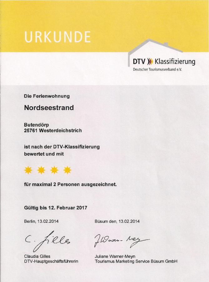 Ferienwohnung Fewo-Nordseestrand Büsum Exterior foto